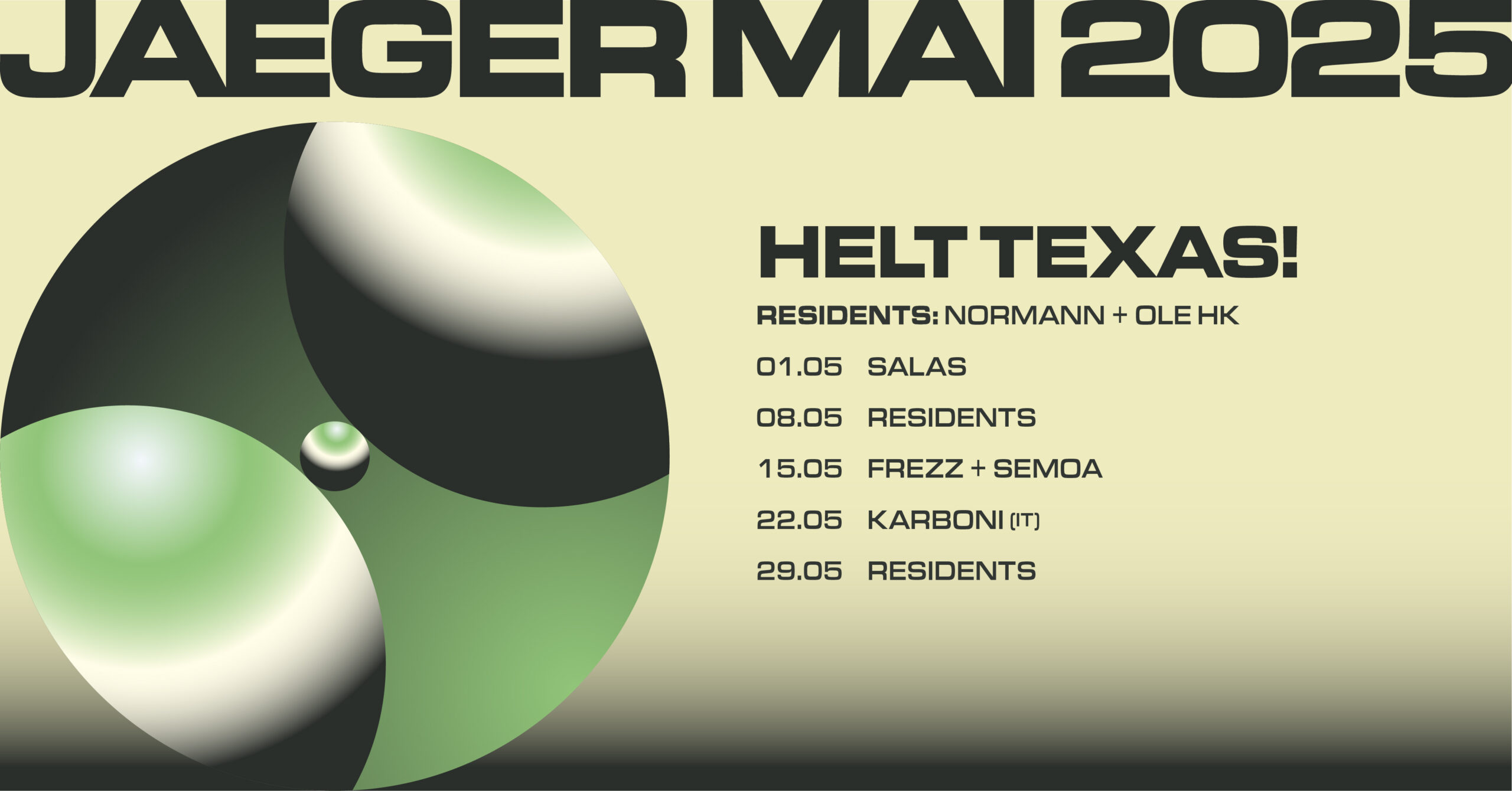 THURSDAY  Helt Texas: Normann + Ole HK + Frezz + Semoa