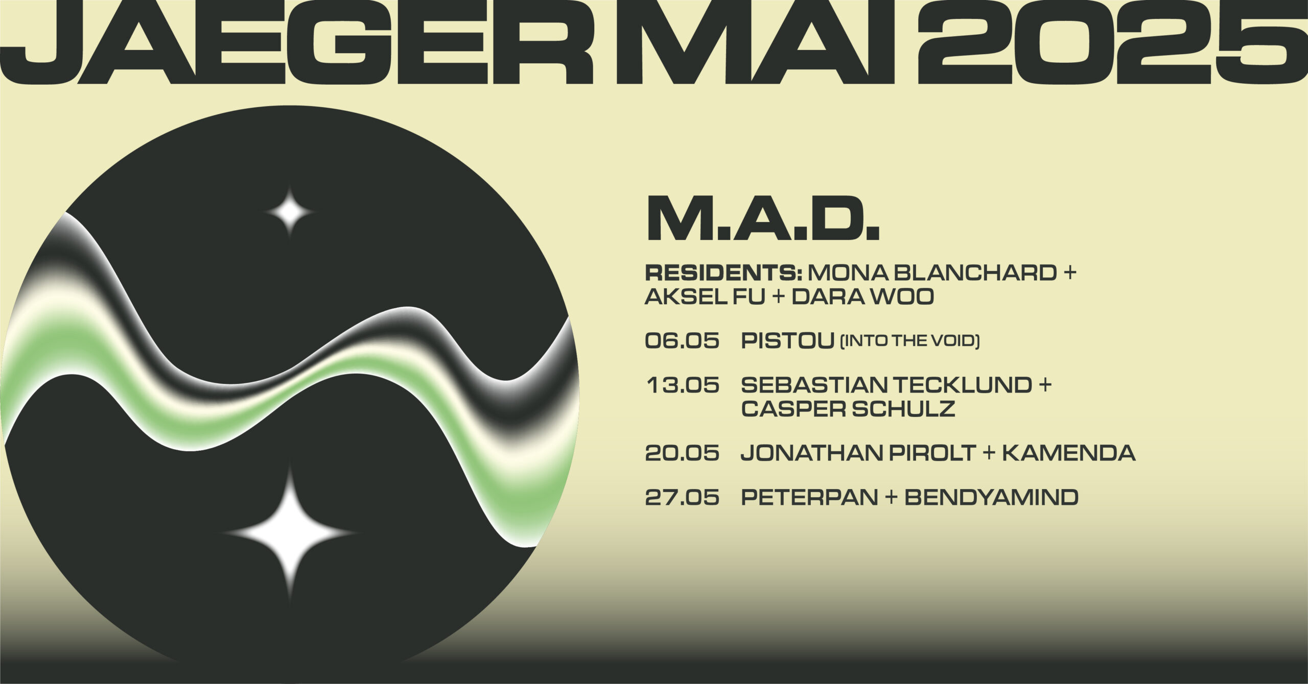 TUESDAY  M.A.D: Jonathan Pirolt + Kamenda