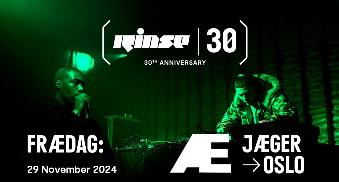 Rinse FM celebrates 30 years at Jaeger